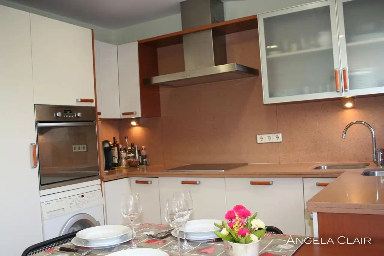 Kitchen of Flat for rent in Sitges  with Air Conditioner, Heating and Parquet flooring