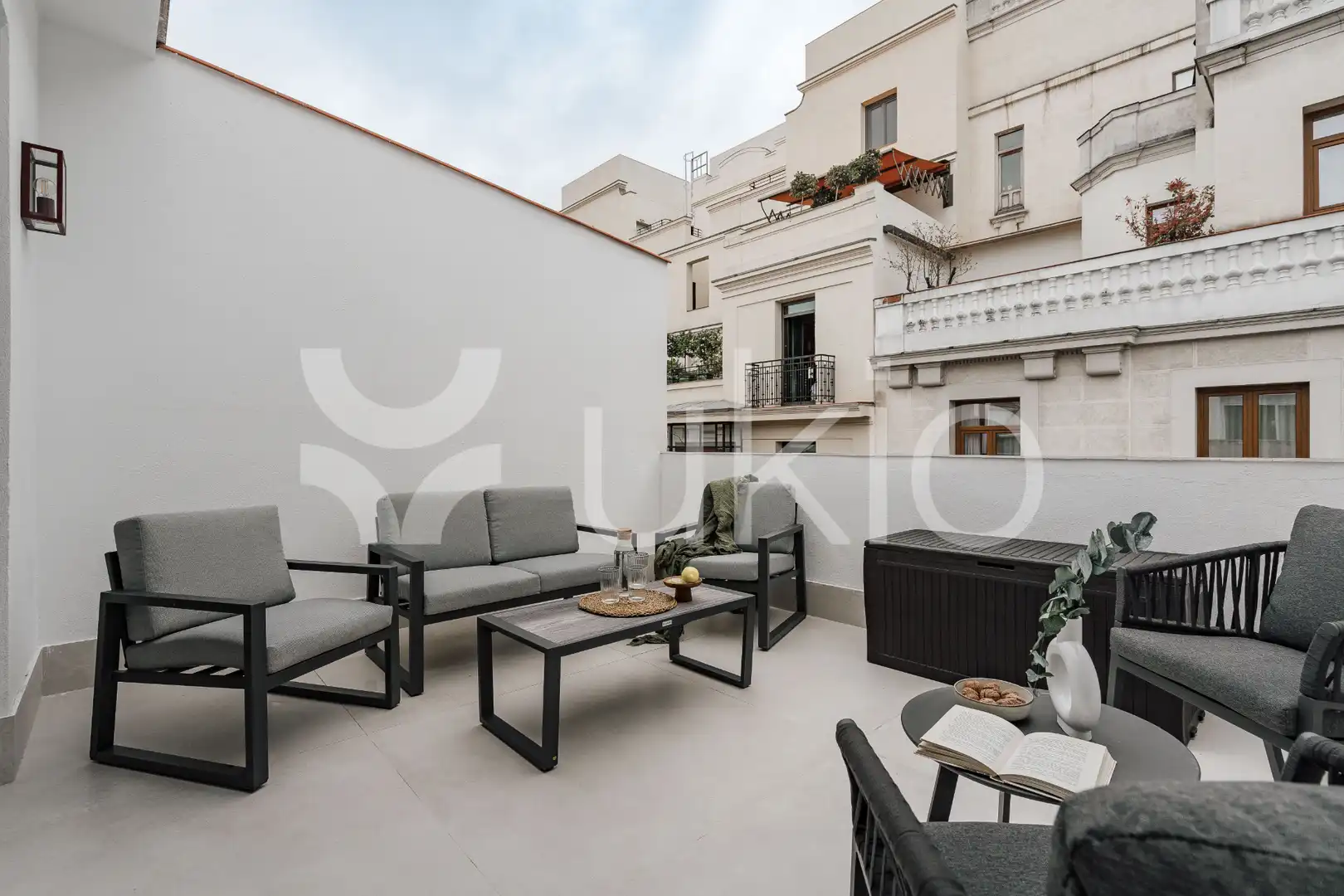 Terraza de Apartamento de alquiler en Madrid con Aire acondicionado, Calefacción y Terraza