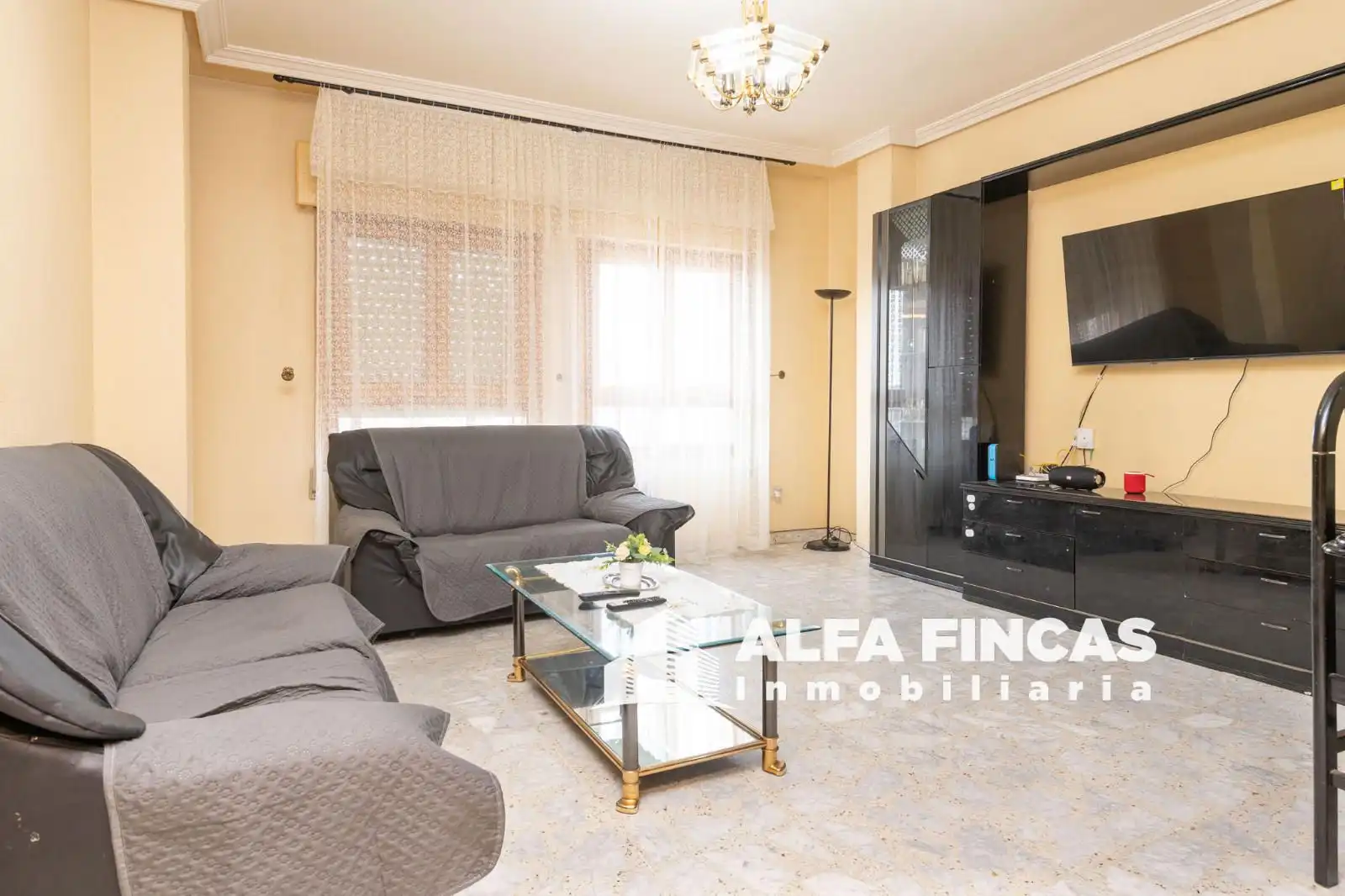 Wohnzimmer von Wohnung zum Verkauf in Villarrobledo mit Heizung, Terrasse und Abstellraum