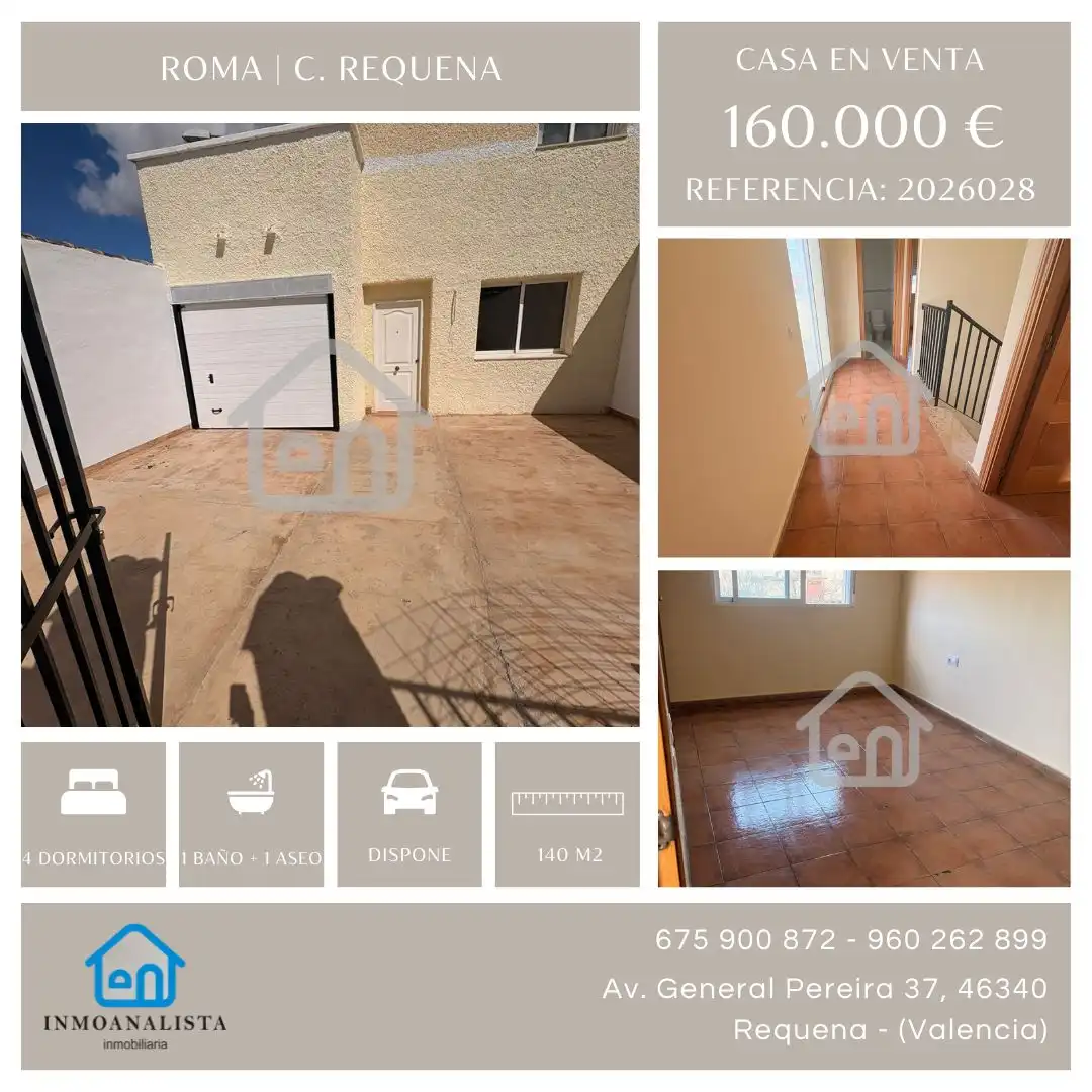 Exterior view of Detached homes for sale in Requena  with Terrace