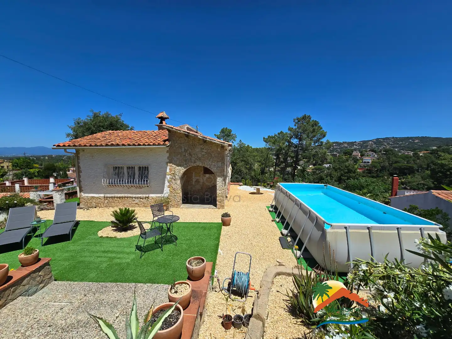 Vista exterior de Casa o chalet en venta en Lloret de Mar con Aire acondicionado, Calefacción y Jardín privado