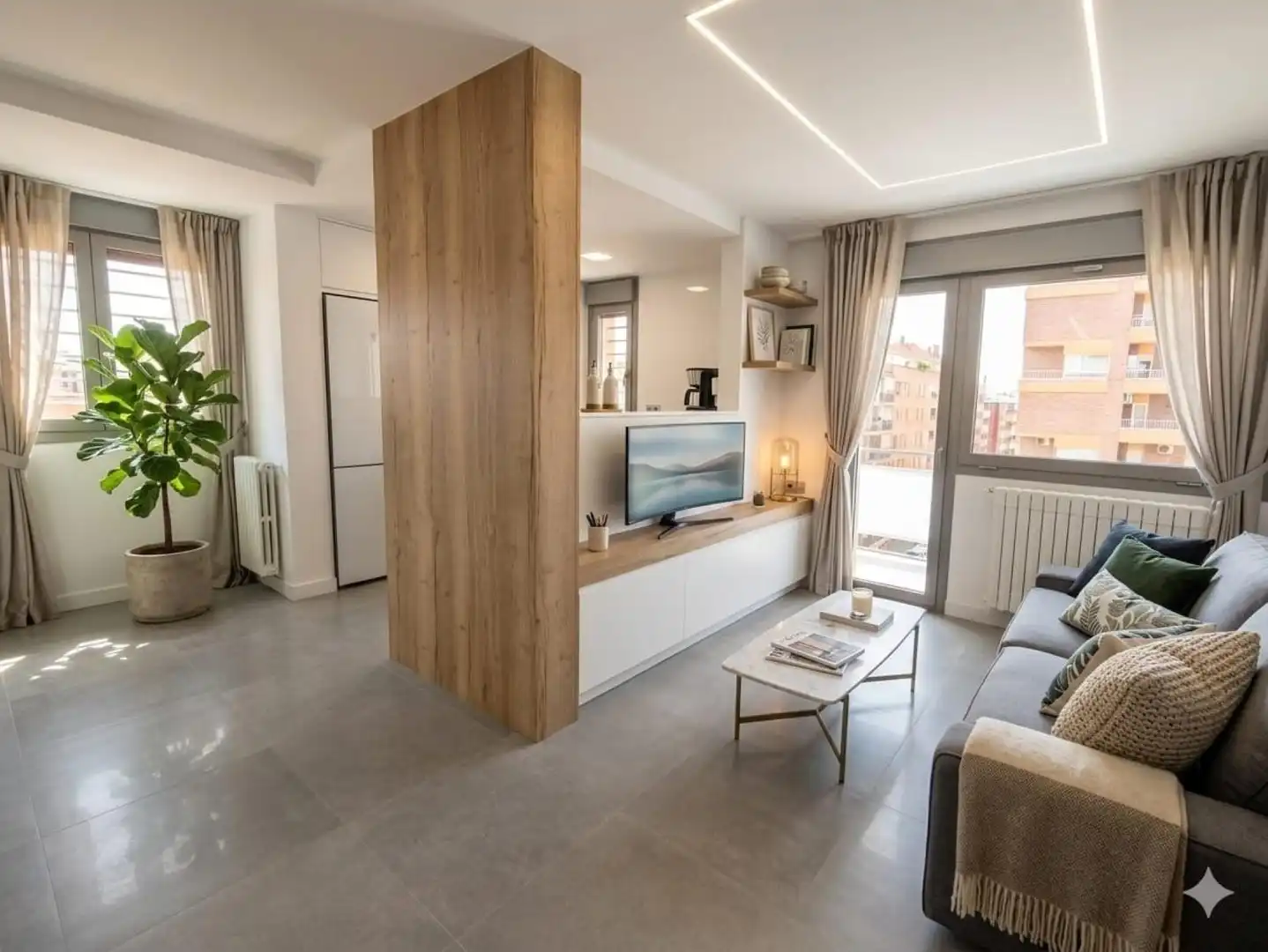 Sala d'estar de Pis en venda en Huesca amb Balcó