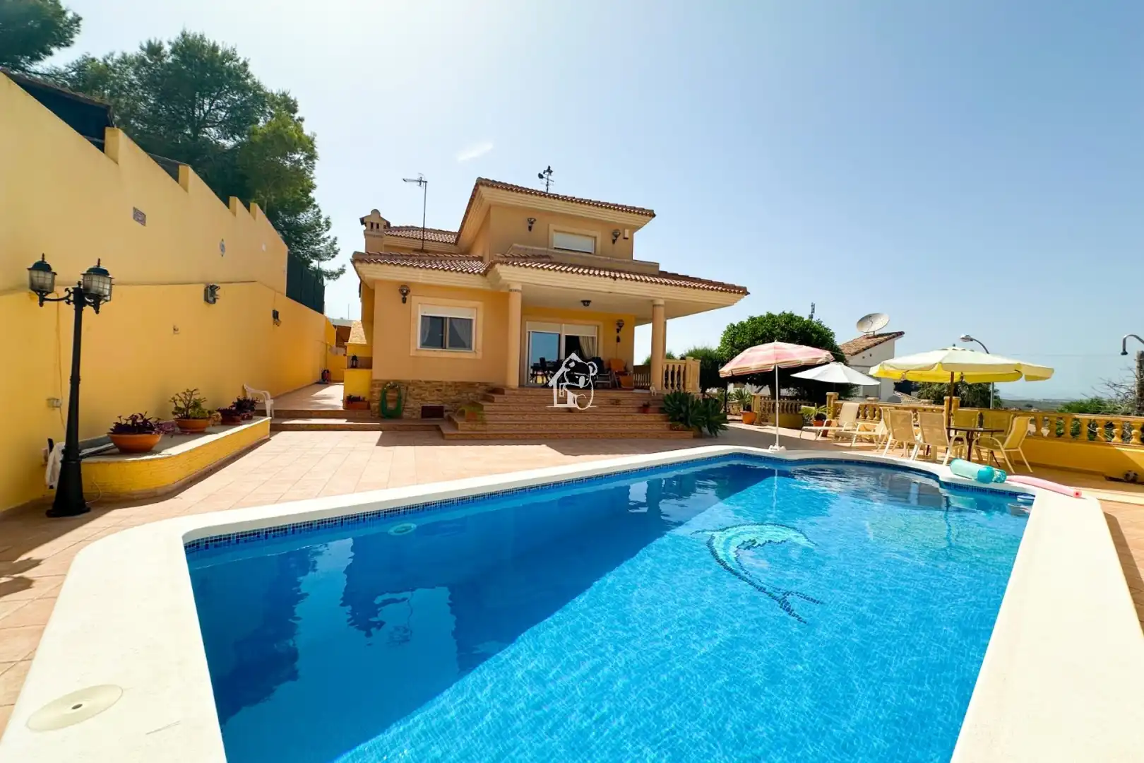 Schwimmbecken von Country house zur Miete in San Miguel de Salinas mit Klimaanlage, Privatgarten und Terrasse