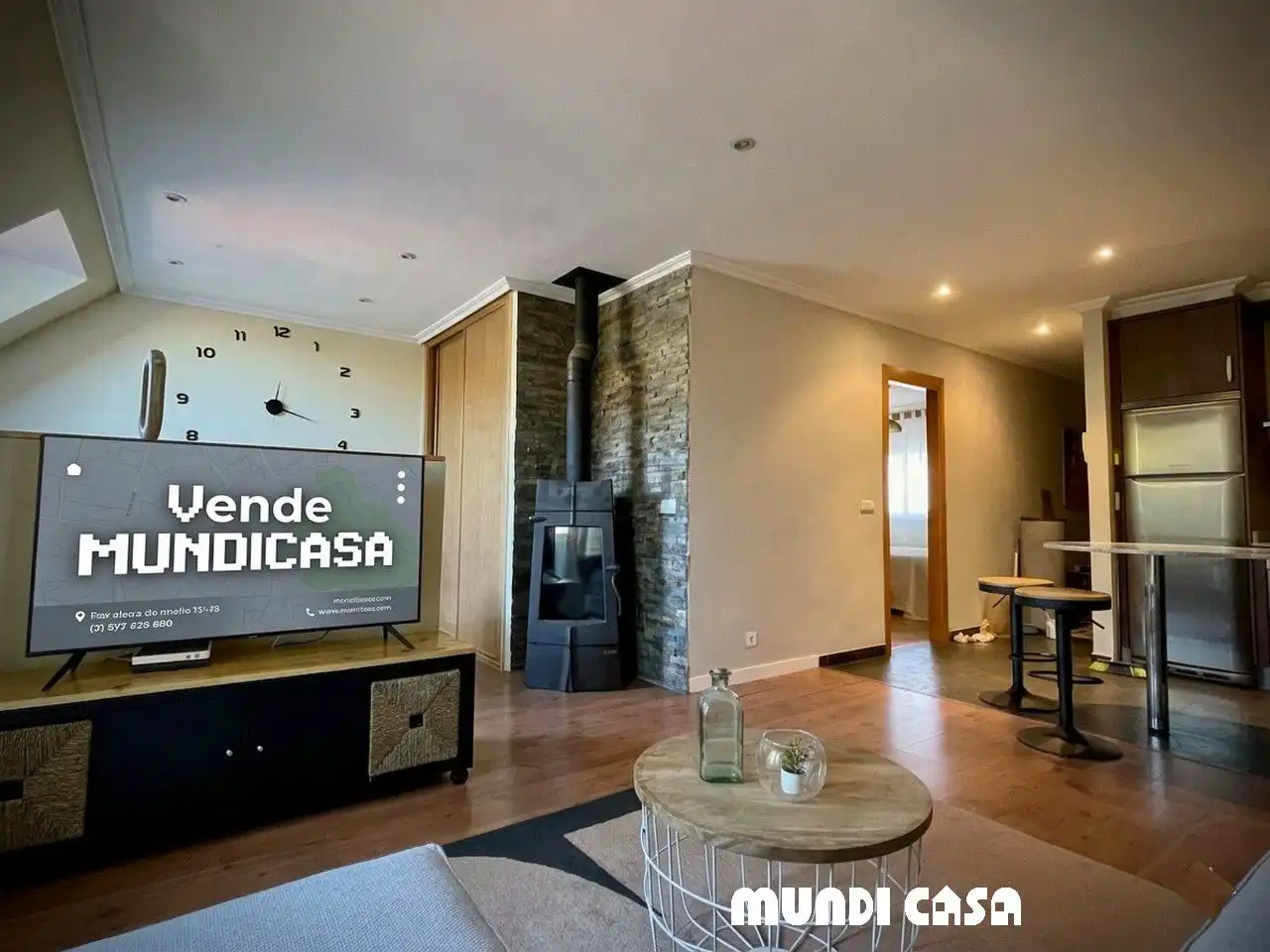 Sala de estar de Apartamento en venta en Boiro con Calefacción y Trastero