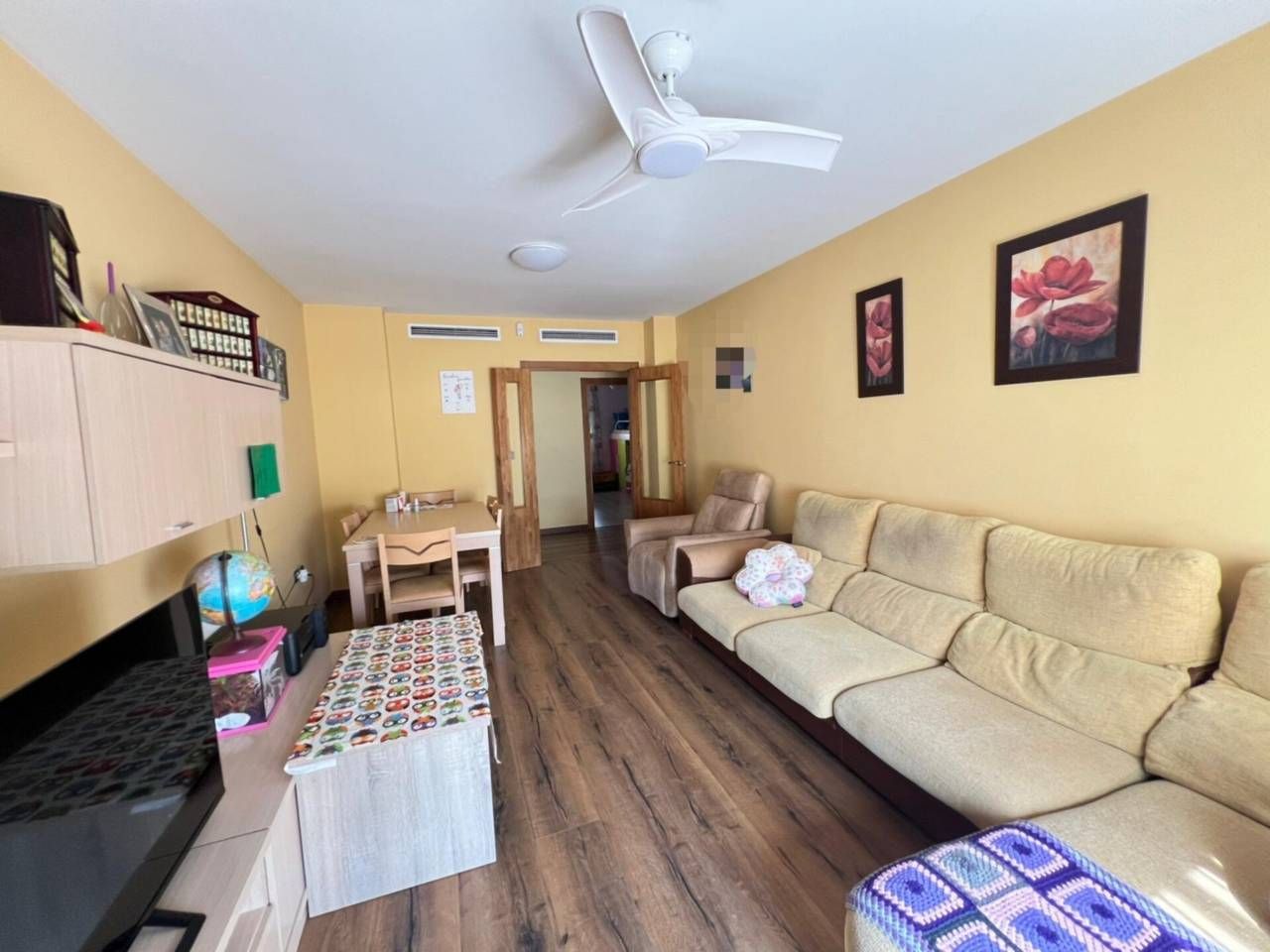 Living room of Flat for sale in Vila-real  with Air Conditioner, Storage room and Furnished