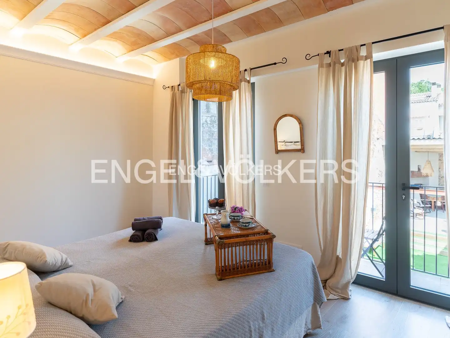 Habitación de Casa adosada de alquiler en Alella con Aire acondicionado, Calefacción y Jardín privado