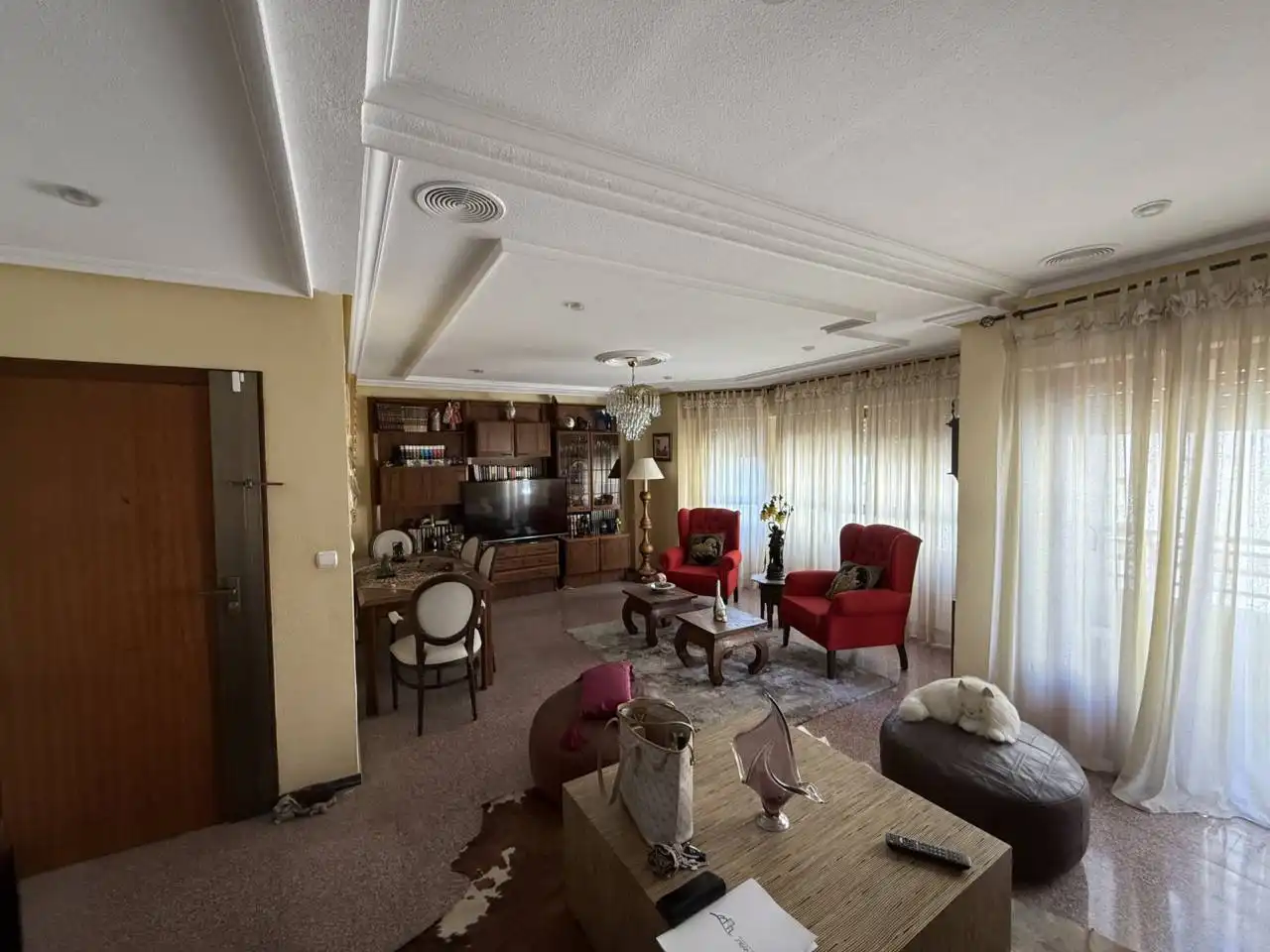 Sala de estar de Piso en venta en Elche / Elx con Aire acondicionado, Terraza y Trastero