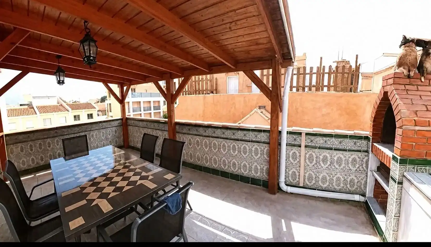 Terrace of Detached homes for rent in Torrevieja  with Air Conditioner, Heating and Terrace