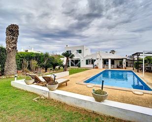 Exterior view of House or chalet for sale in Sant Lluís  with Terrace and Swimming Pool