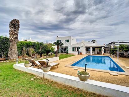 Exterior view of House or chalet for sale in Sant Lluís  with Private garden, Terrace and Swimming Pool