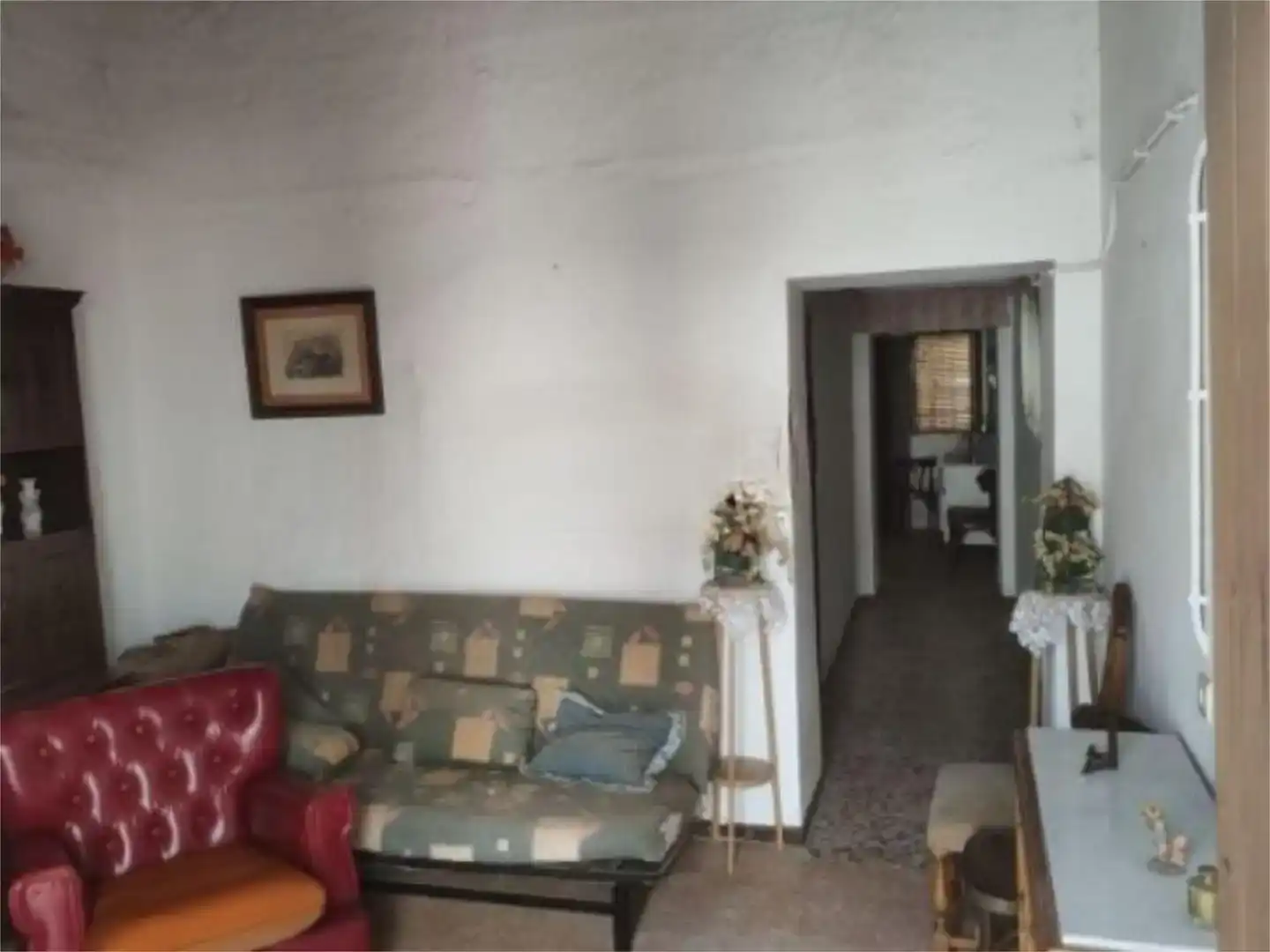 Sala d'estar de Finca rústica en venda en Villanueva de los Castillejos amb Balcó