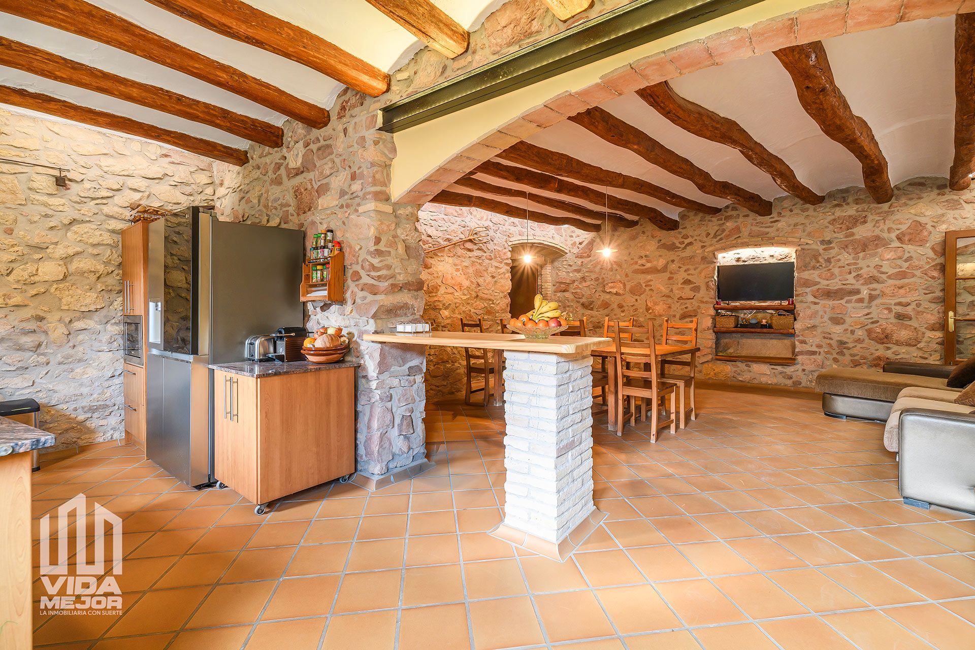 Kitchen of House or chalet for sale in Vallirana  with Private garden, Terrace and Storage room