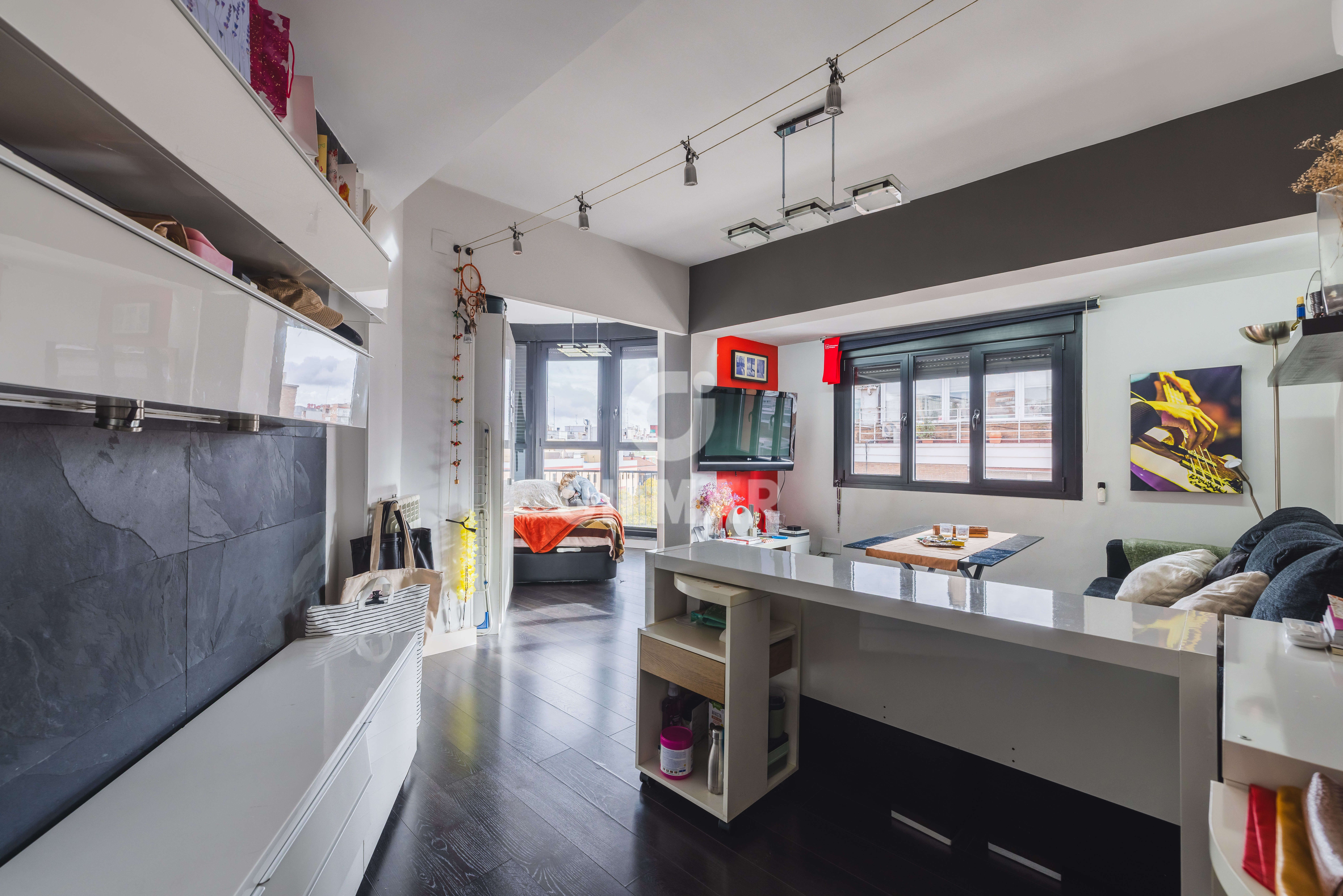 Kitchen of Flat for sale in  Madrid Capital  with Heating