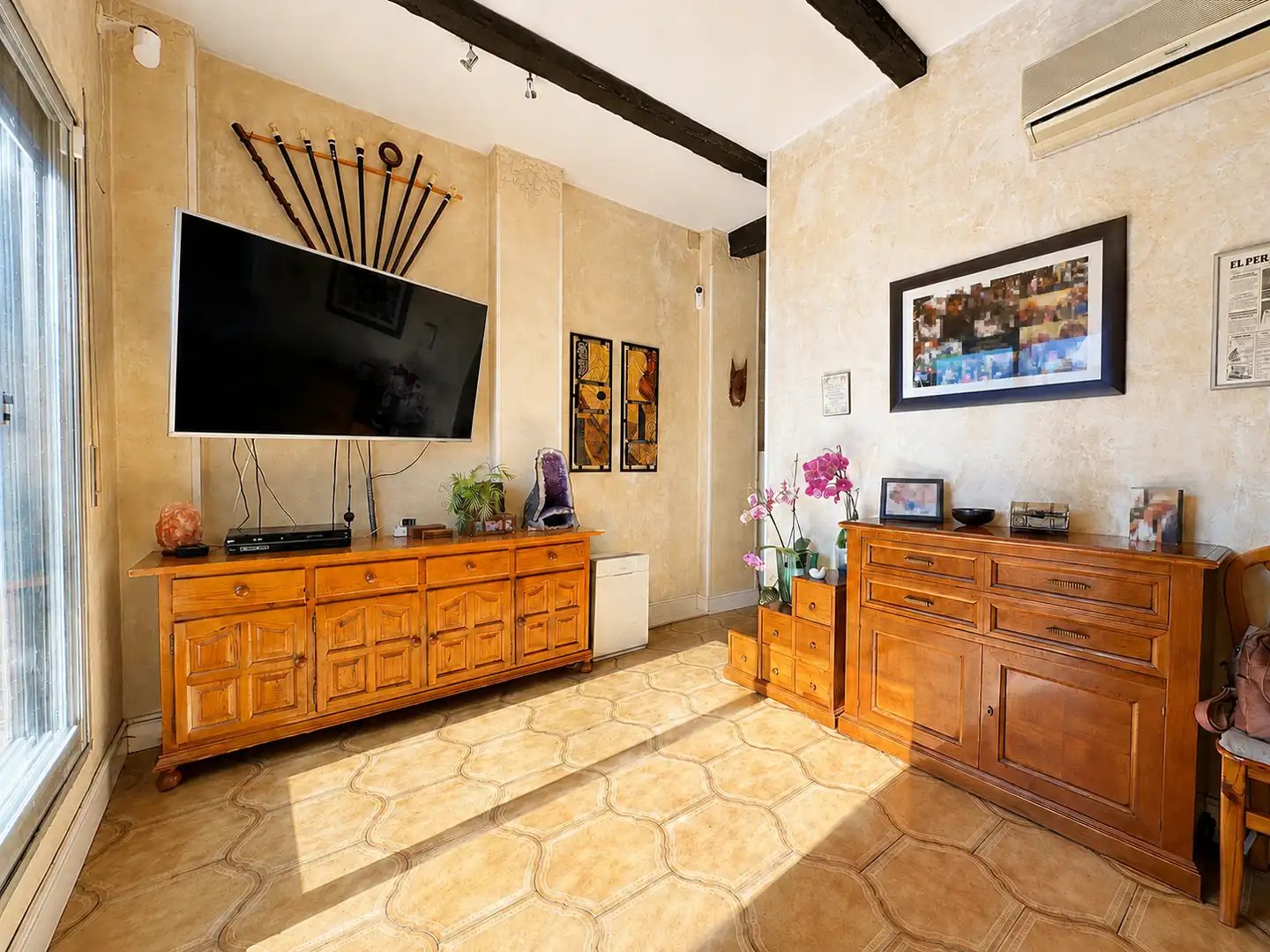 Living room of Attic for sale in Madrid  with Air Conditioner, Heating and Terrace