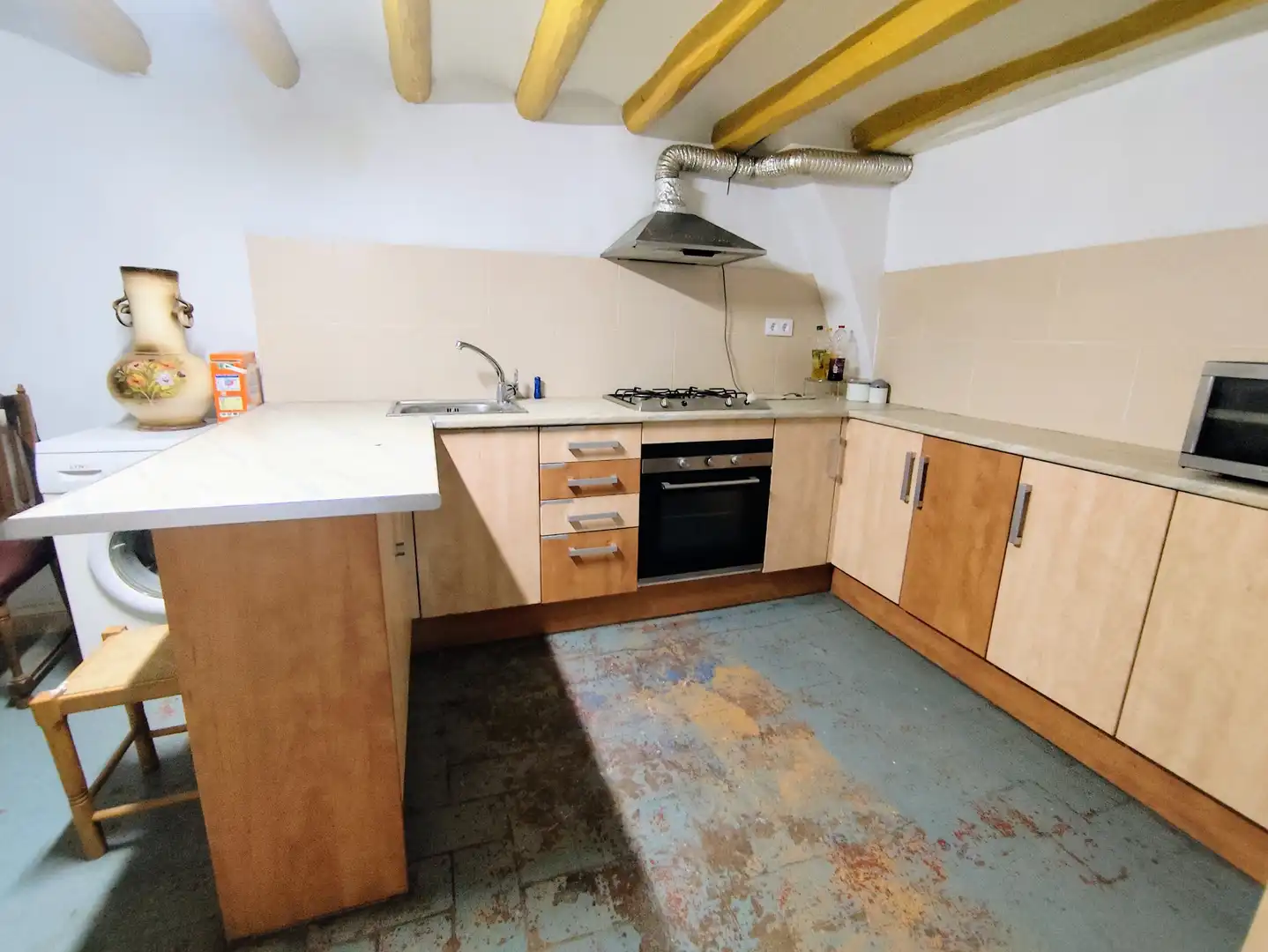 Cocina de Finca rústica en venta en Santa Coloma de Queralt con Calefacción, Amueblado y Horno