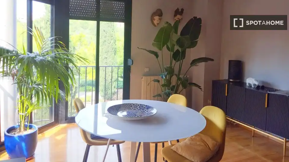 Comedor de Piso para compartir en Madrid con Aire acondicionado, Calefacción y Terraza
