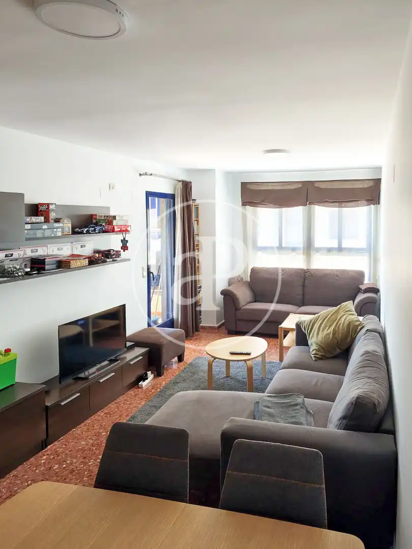 Sala de estar de Piso de alquiler en Valencia con Aire acondicionado, Calefacción y Terraza