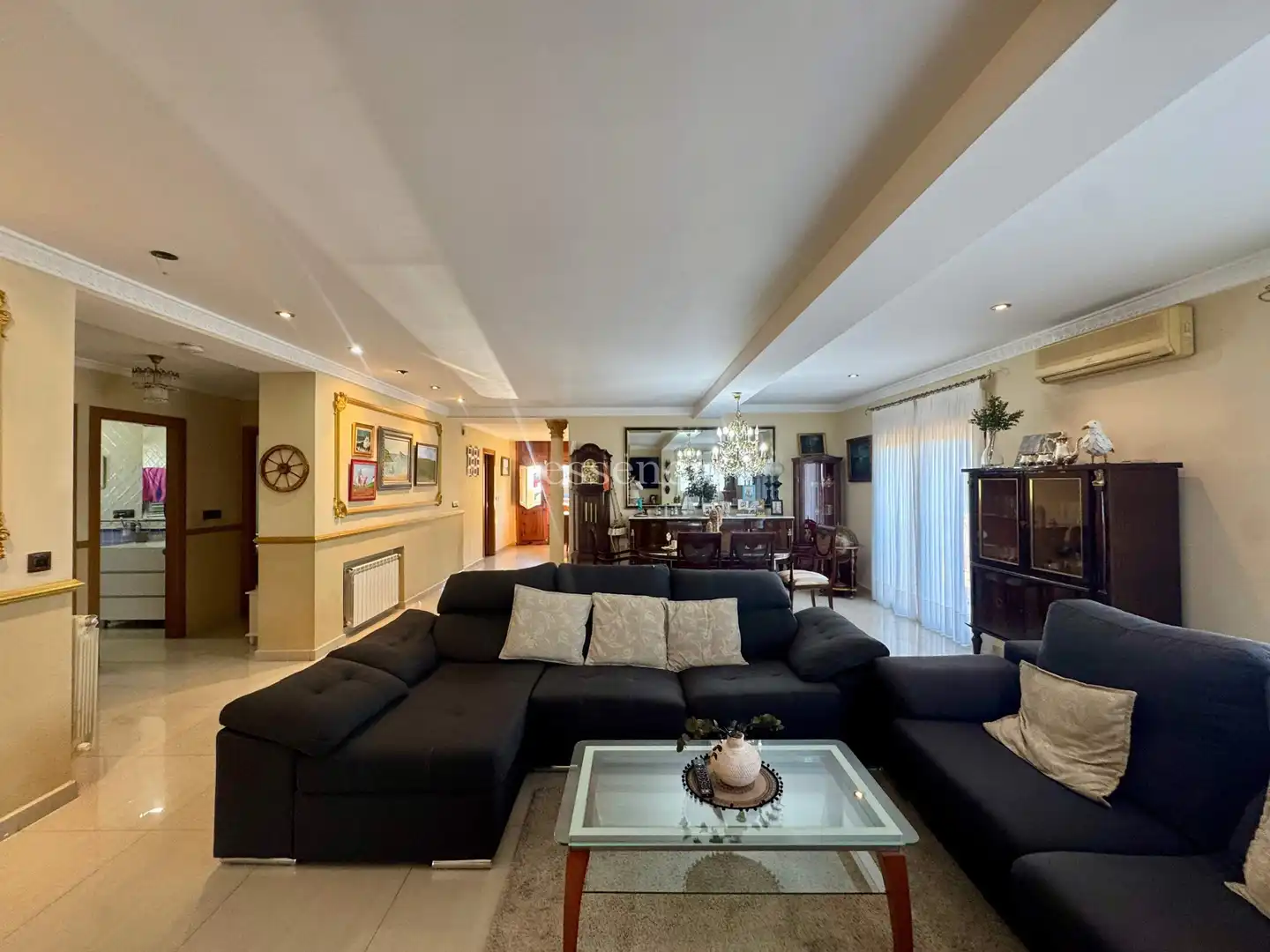 Sala de estar de Casa o chalet en venta en El Real de Gandia con Jardín privado, Terraza y Trastero