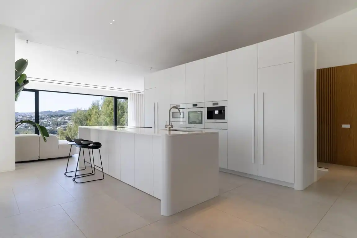 Cocina de Casa o chalet de alquiler en Jávea / Xàbia con Aire acondicionado, Jardín privado y Amueblado