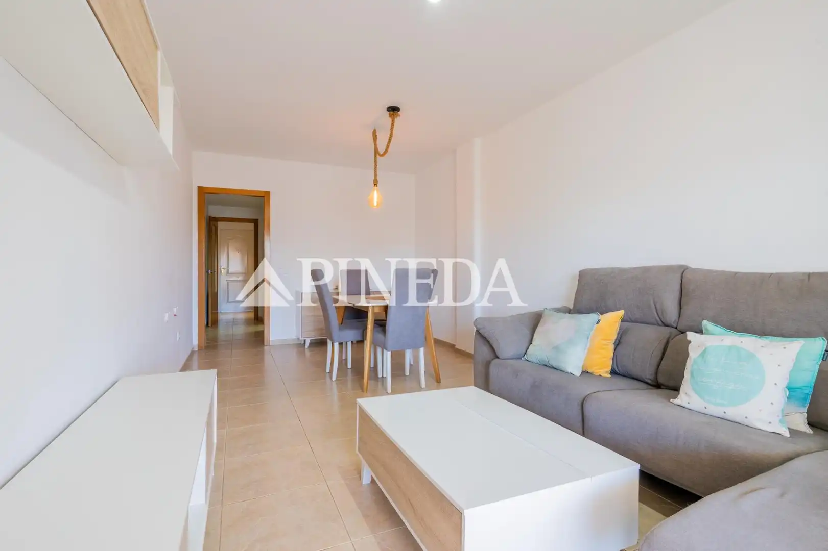 Sala d'estar de Apartament de lloguer en Puçol amb Terrassa, Moblat i Piscina comunitària