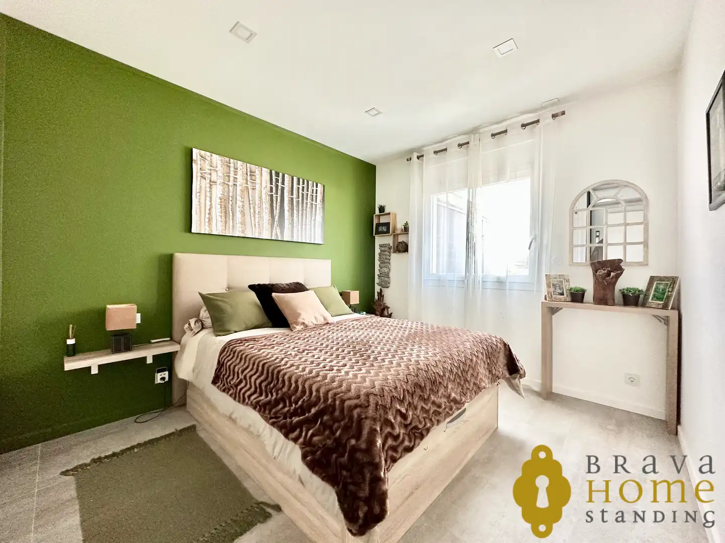 Schlafzimmer von Haus oder Chalet zum Verkauf in Empuriabrava mit Klimaanlage, Heizung und Privatgarten