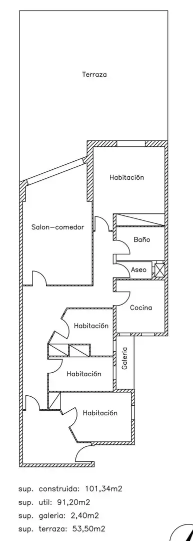 Flat for sale in Sant Cugat del Vallès  with Terrace