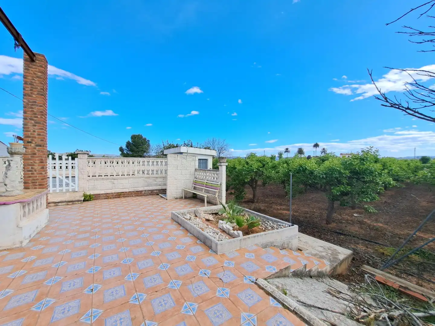 Jardín de Finca rústica en venta en La Pobla Llarga con Jardín privado, Terraza y Trastero