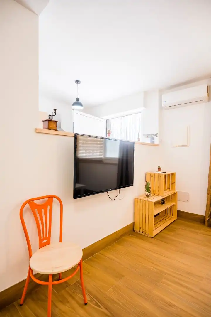 Sala de estar de Apartamento de alquiler en Roquetas de Mar con Aire acondicionado, Calefacción y Parquet