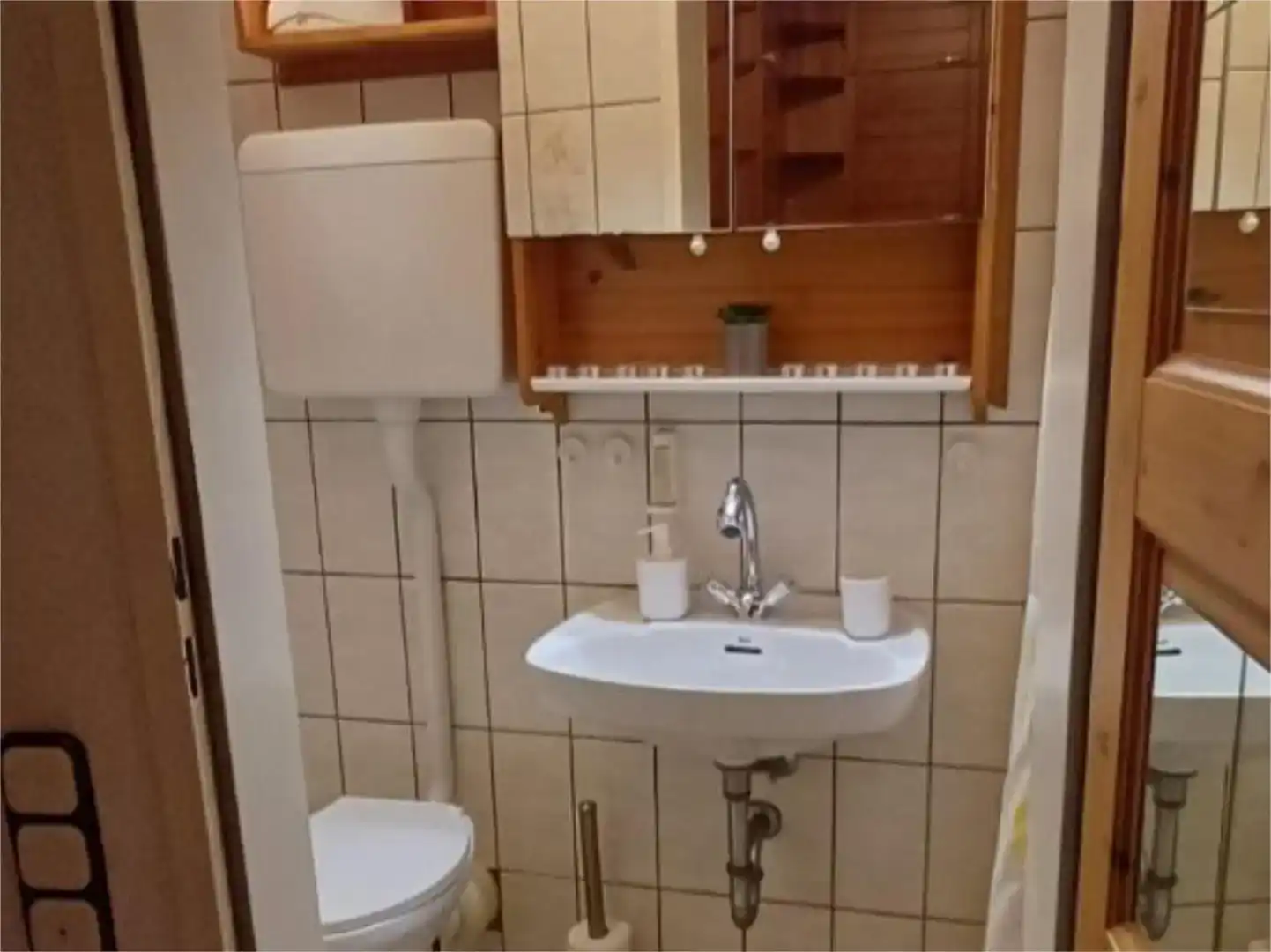 Badezimmer von Maisonette zur Miete in Empuriabrava mit Klimaanlage und Balkon