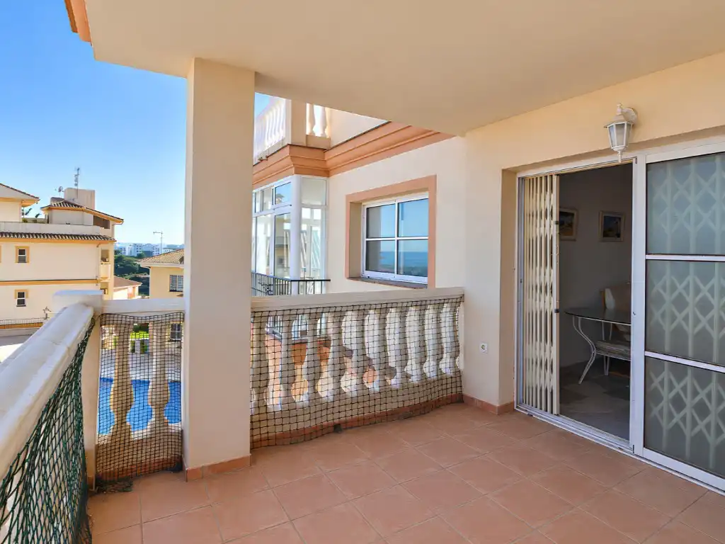 Balcony of Flat for sale in Los Boliches 