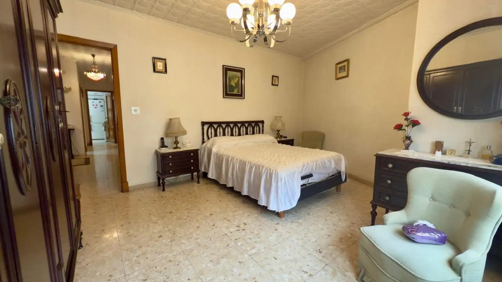 Bedroom of Flat for sale in Ourense Capital   with Heating, Storage room and Furnished