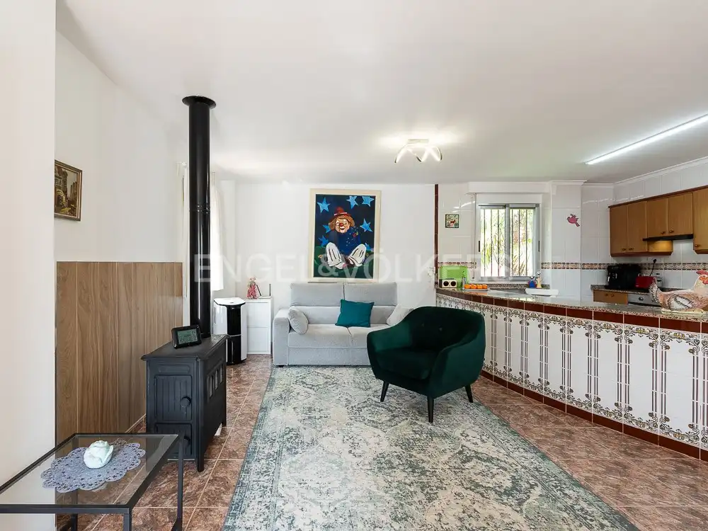 Sala d'estar de Casa o xalet en venda en Alberic amb Aire condicionat, Calefacció i Jardí privat