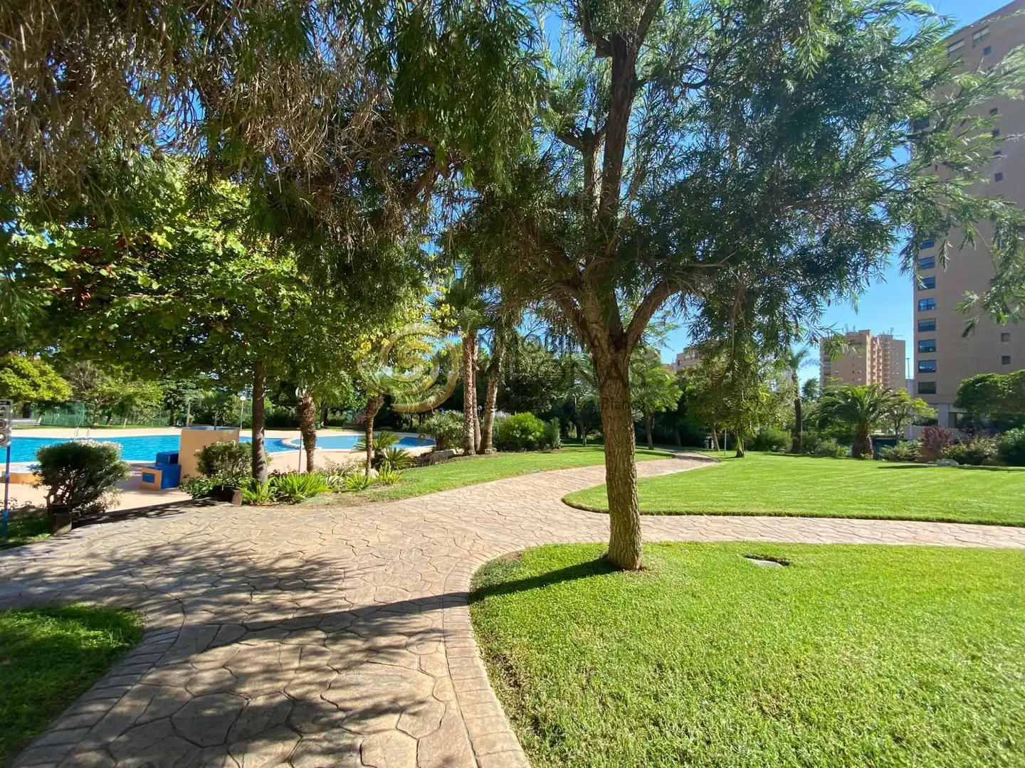 Garten von Wohnung zur Miete in Benidorm mit Klimaanlage, Heizung und Privatgarten