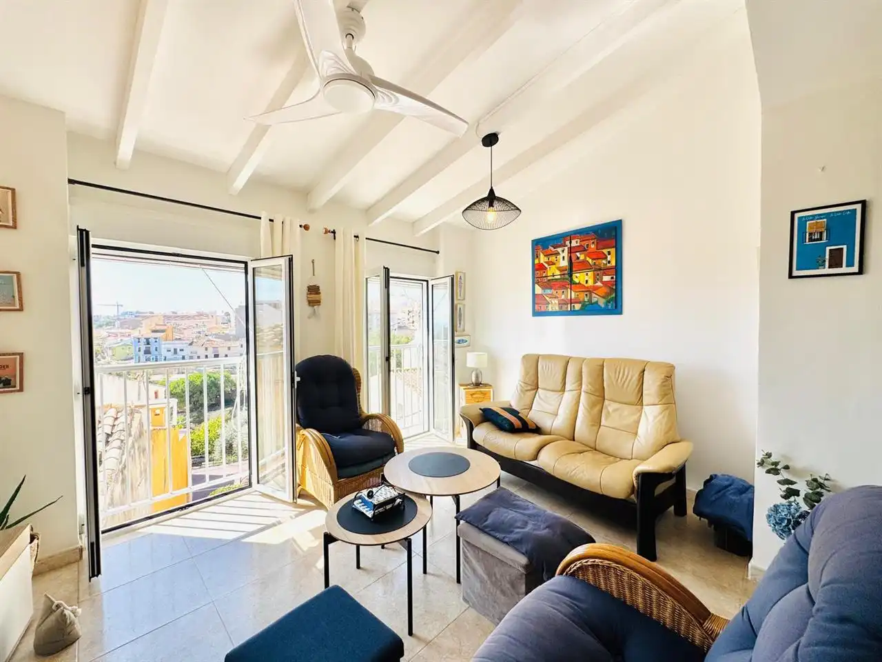 Sala d'estar de Àtic en venda en Villajoyosa / La Vila Joiosa amb Aire condicionat i Calefacció