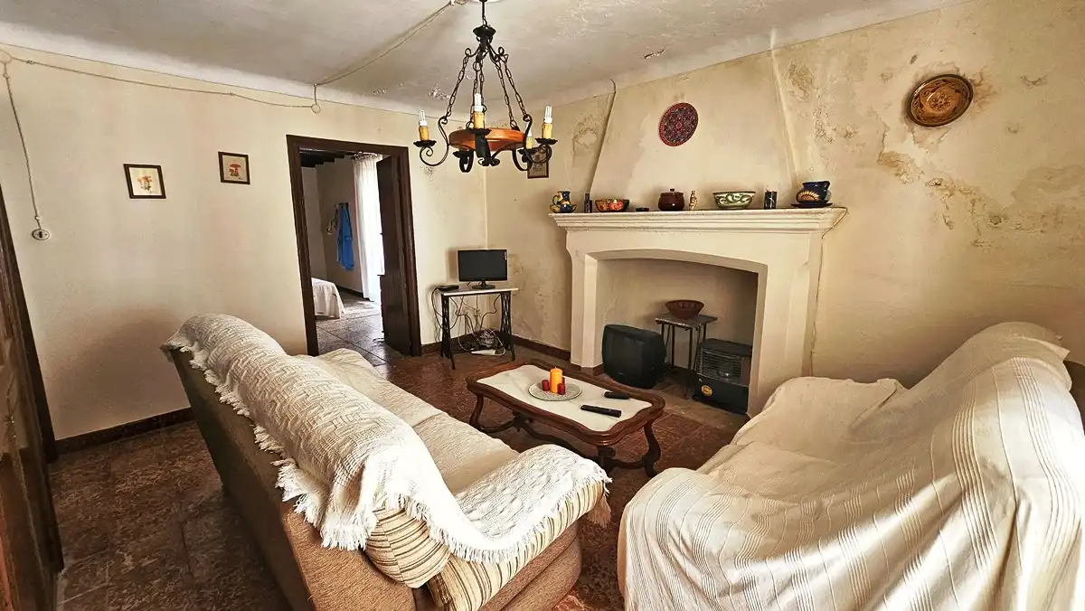 Sala de estar de Casa o chalet en venta en Fuenteheridos con Terraza y Trastero