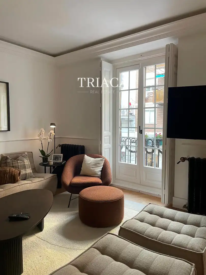 Sala de estar de Piso en venta en Madrid con Aire acondicionado, Calefacción y Parquet