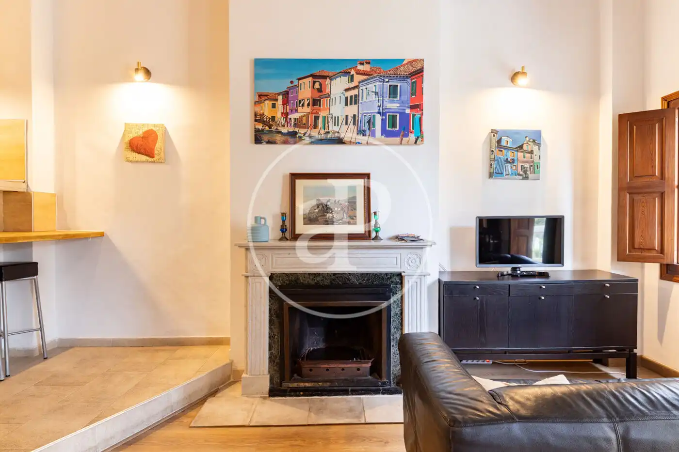 Sala de estar de Piso de alquiler en  Palma de Mallorca con Aire acondicionado y Amueblado
