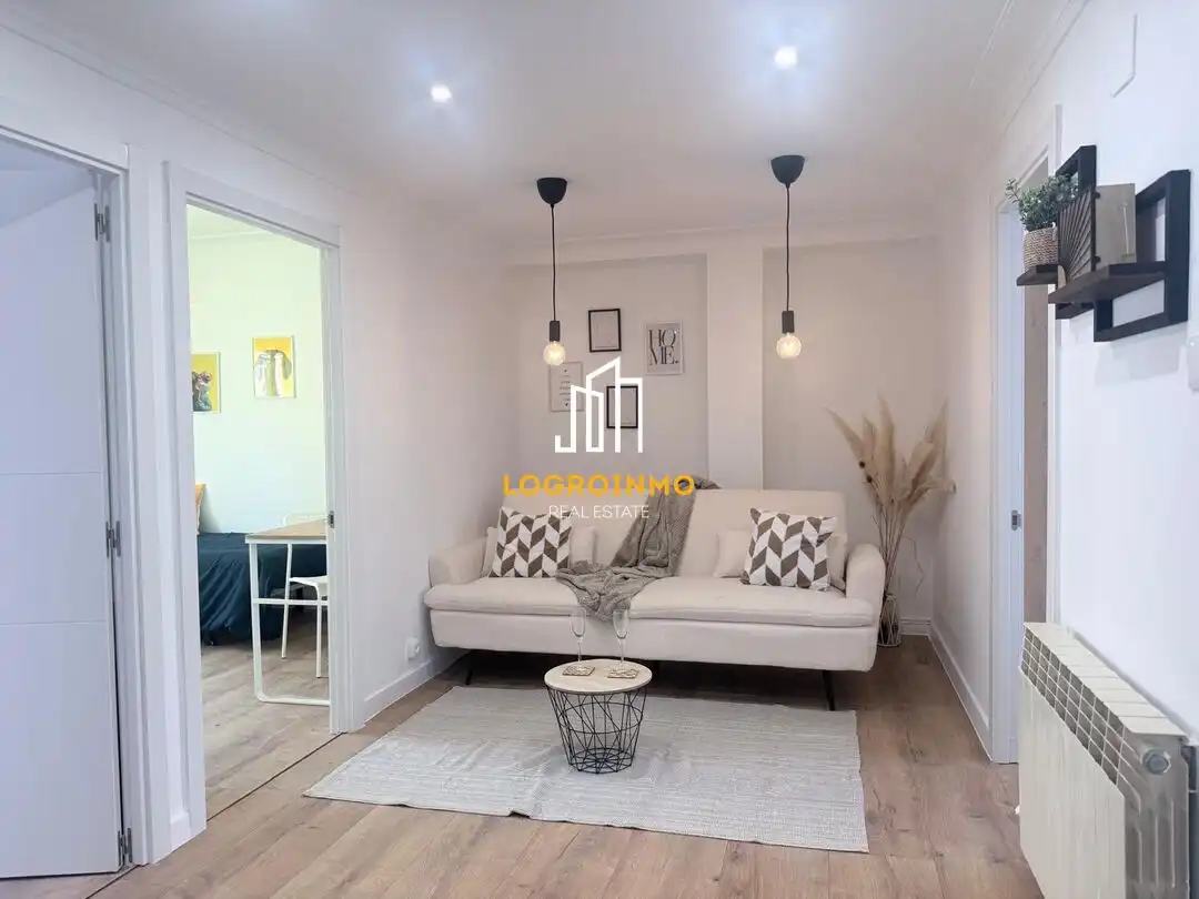 Living room of Flat for sale in  Logroño  with Heating, Storage room and Furnished