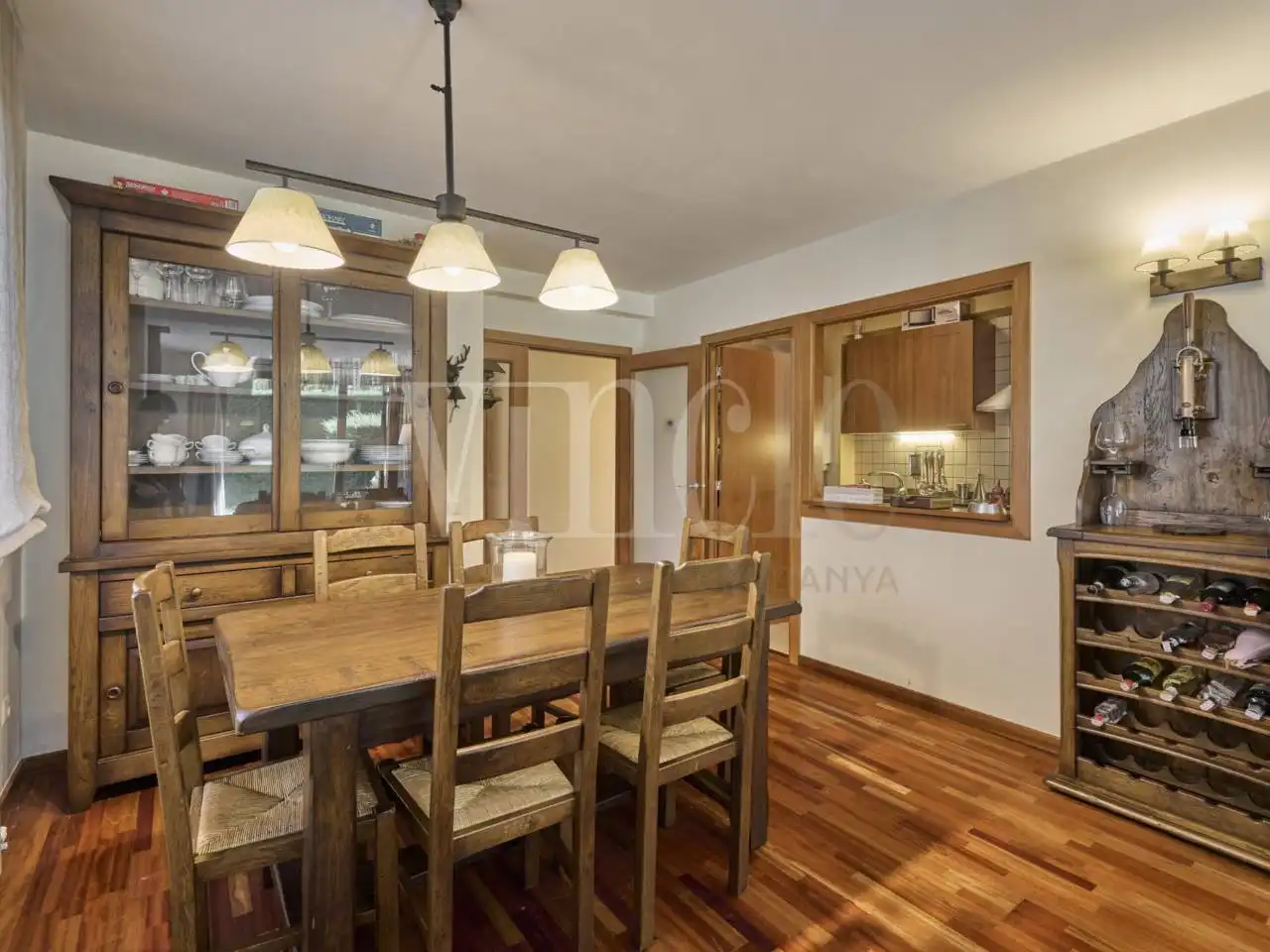 Esszimmer von Wohnung zum Verkauf in Llívia mit Heizung, Privatgarten und Parkett