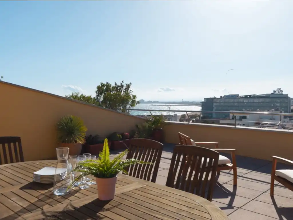 Terrace of Attic for sale in Roses  with Air Conditioner, Heating and Furnished