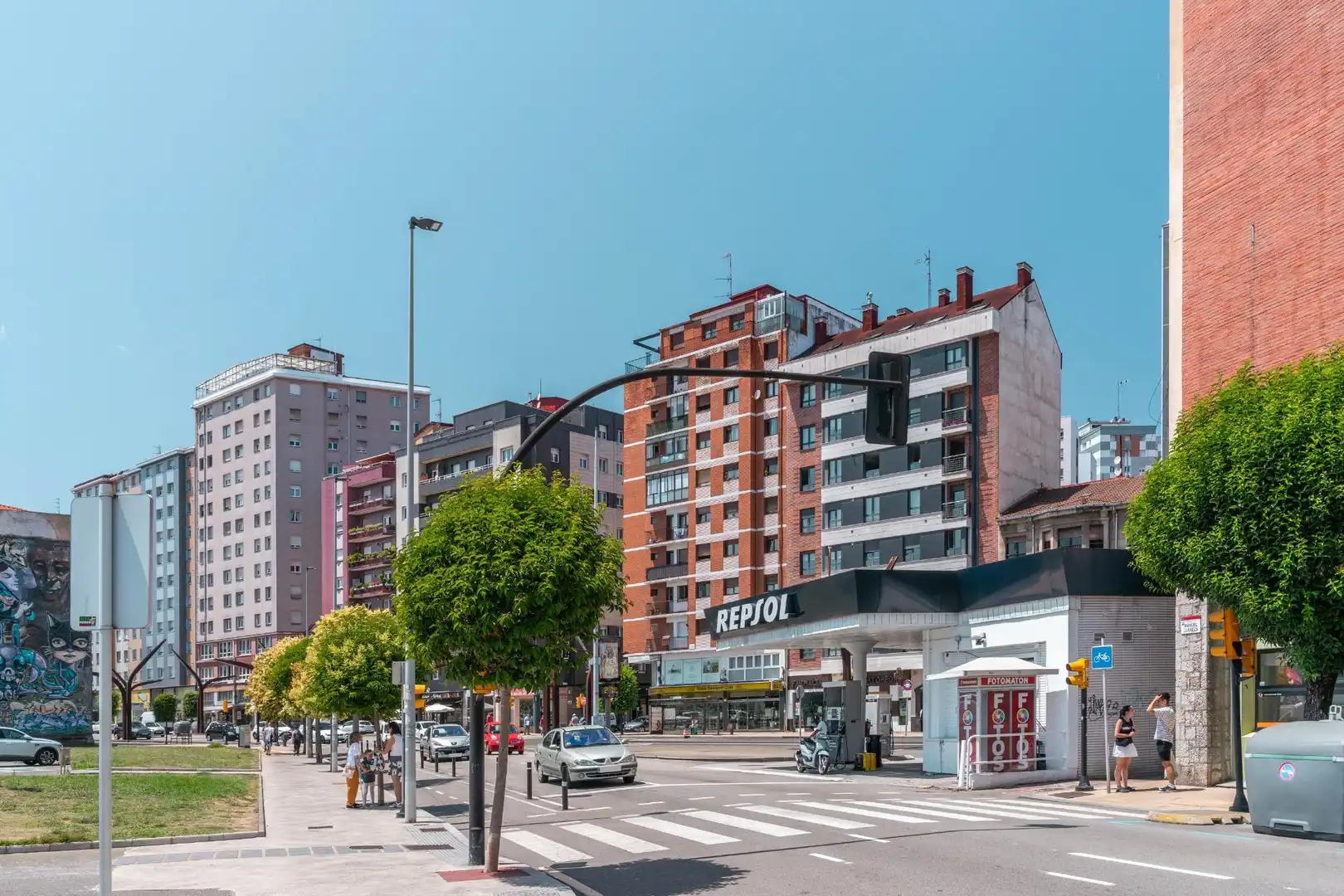 Vista exterior de Piso en venta en Gijón  con Calefacción, Terraza y Amueblado