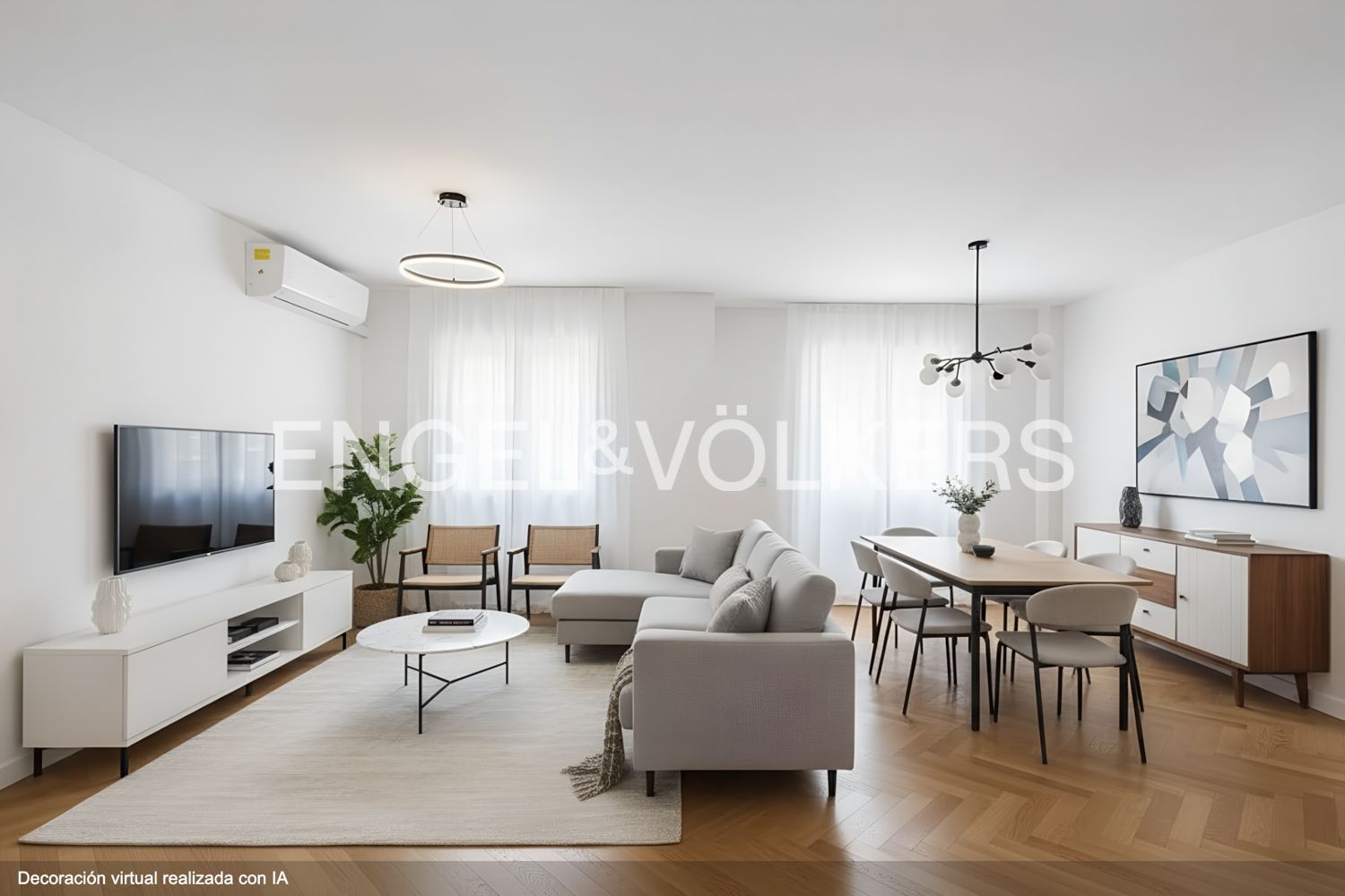 Sala de estar de Apartamento en venta en  Valencia Capital con Aire acondicionado, Calefacción y Amueblado