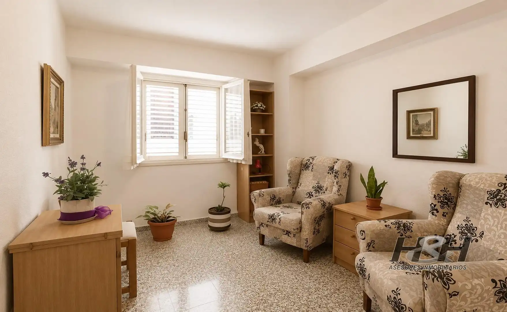 Sala de estar de Piso en venta en Godella con Aire acondicionado y Balcón