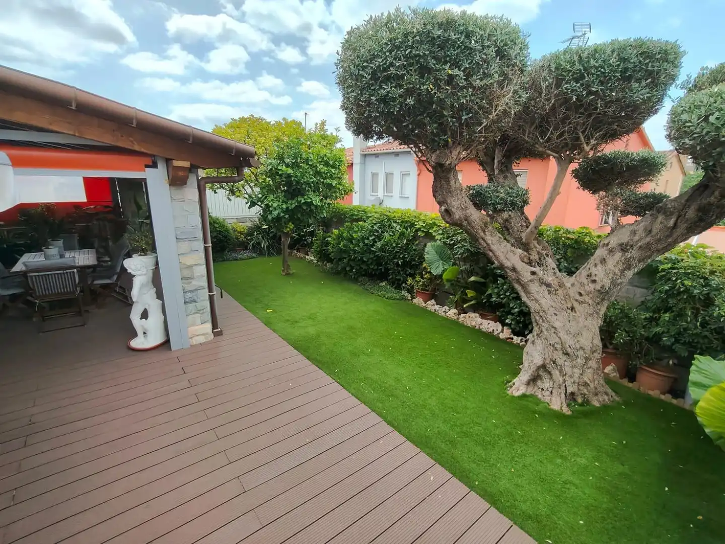 Terrace of Detached homes for sale in Polinyà  with Air Conditioner, Private garden and Parquet flooring