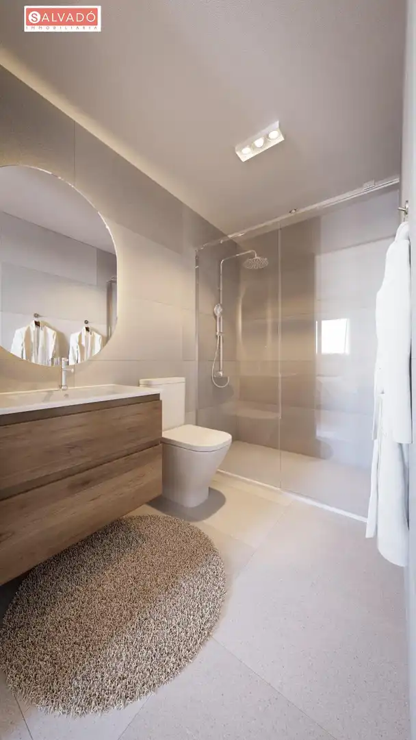 Bathroom of Flat for sale in Calafell  with Air Conditioner, Heating and Terrace