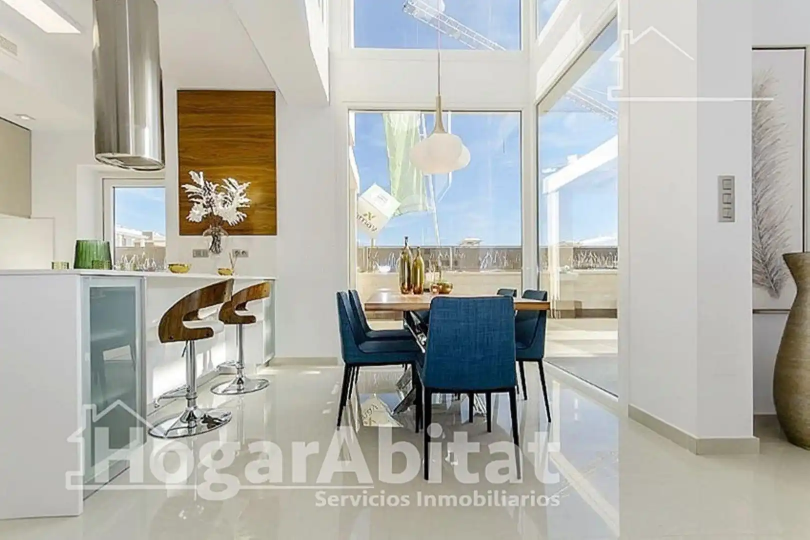 Dining room of Houses for sale in Vera  with Parquet flooring, Terrace and Swimming Pool