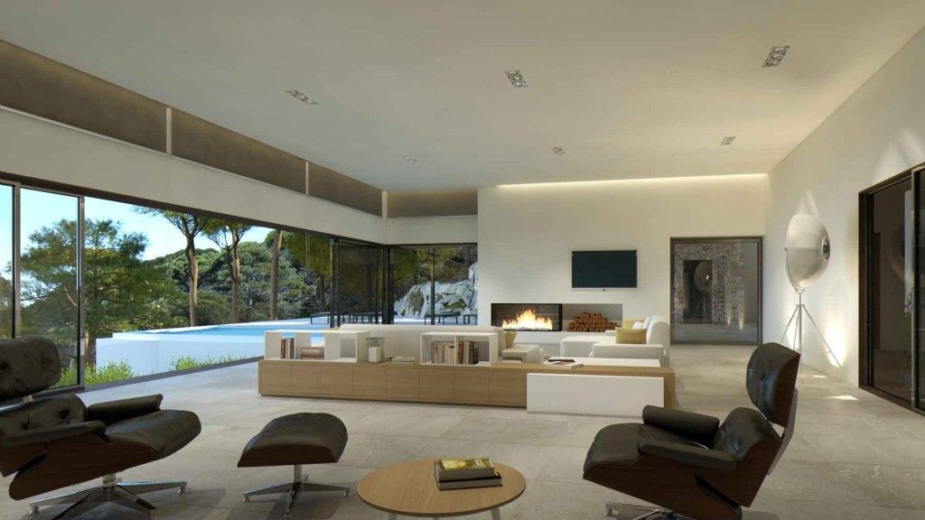 Sala d'estar de Casa o xalet en venda en Calvià amb Aire condicionat, Calefacció i Jardí privat