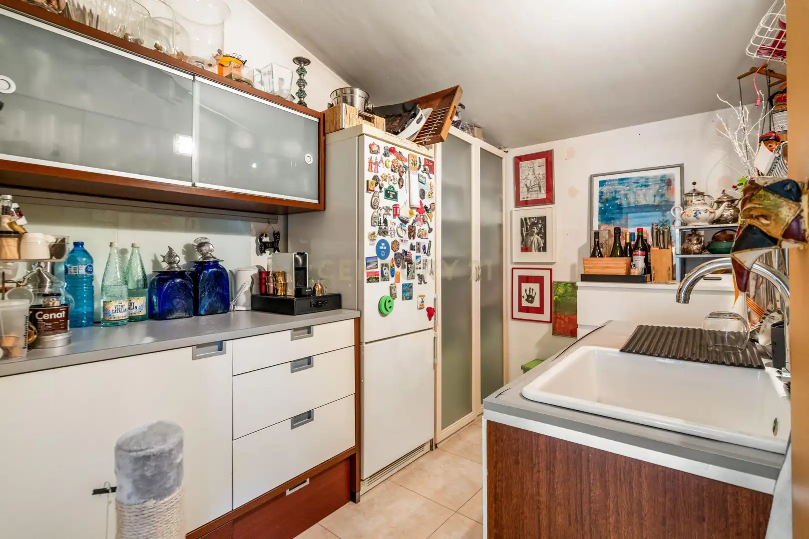 Cuina de Apartament en venda en Sant Joan Despí amb Aire condicionat i Piscina comunitària