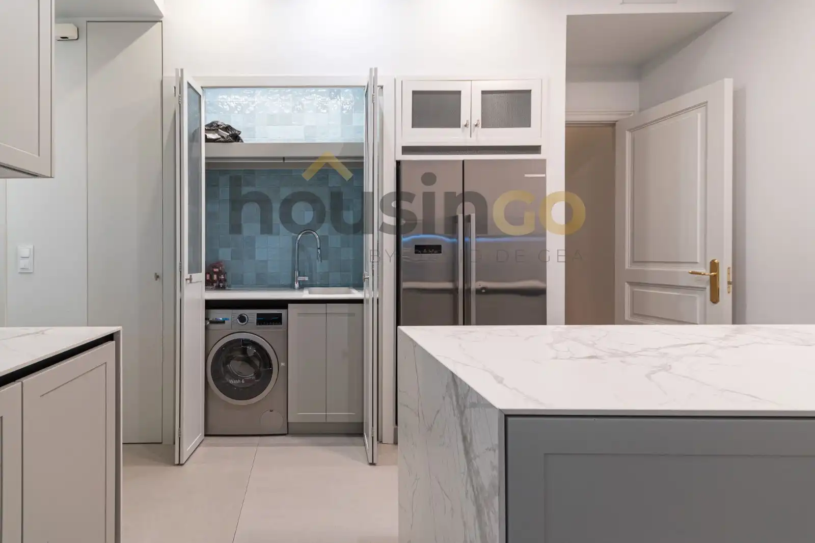 Kitchen of Flat for rent in Madrid  with Air Conditioner, Heating and Terrace