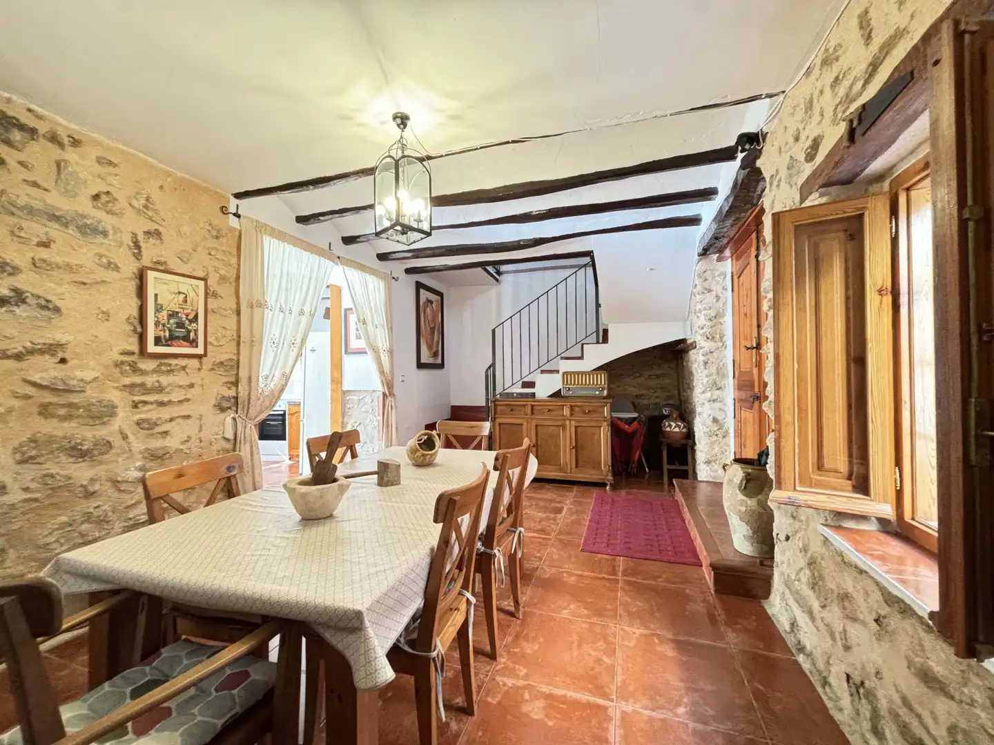 Comedor de Finca rústica en venta en La Vall de Gallinera con Terraza